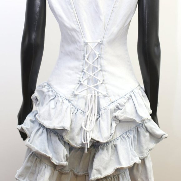 Vintage - Faded Denim Corset Dress - Picture 4 of 6